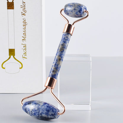 Blue Spot Stone Dual-End Facial Massage Roller