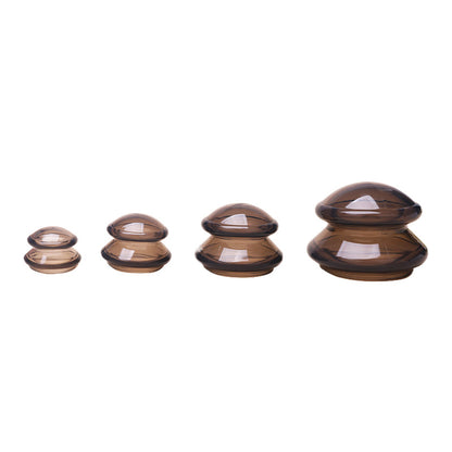Food Grade Transparent Silicone Cupping Set (4 Cups) -食品级硅胶透明拔罐 (4件套)