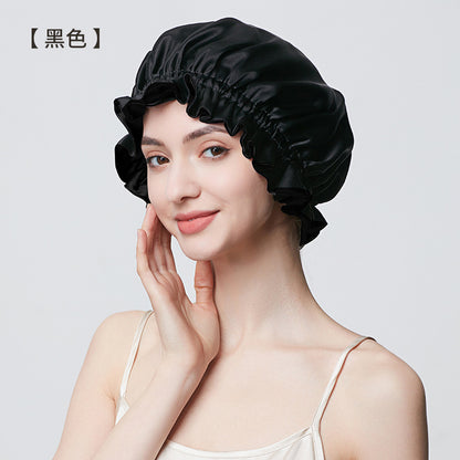 19 Momme Mulberry Silk Hair Bonnet, Soft Anti-Frizz Sleep Cap for Women