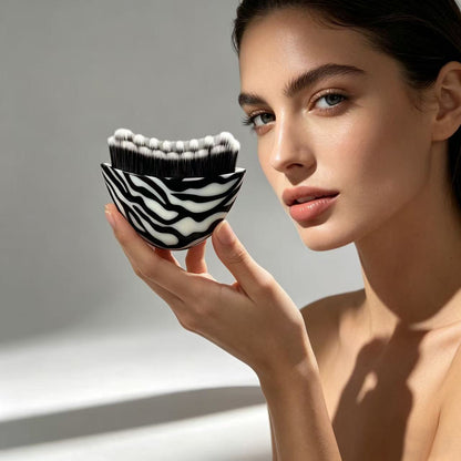 Premium Zebra Lymphatic Contour Face Brush -斑马纹淋巴面部塑型刷
