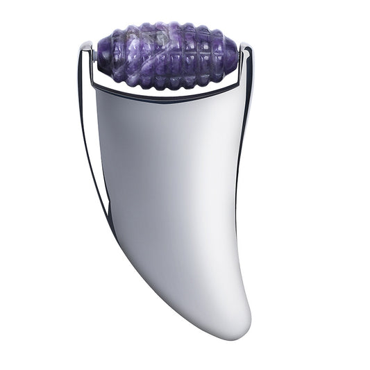 2-in-1  Spiky Jade Roller Steel Gua Sha Dual-purpose Facial Massage Beauty Tool