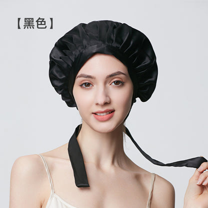 19 Momme Mulberry Silk Hair Bonnet, Soft Anti-Frizz Sleep Cap for Women