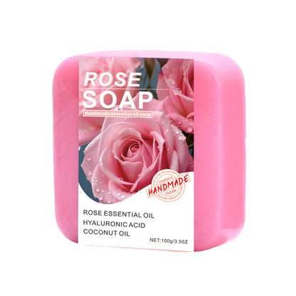 Herbal Essential Oil Soap, Natural Handmade Bar for Face & Body Cleansing