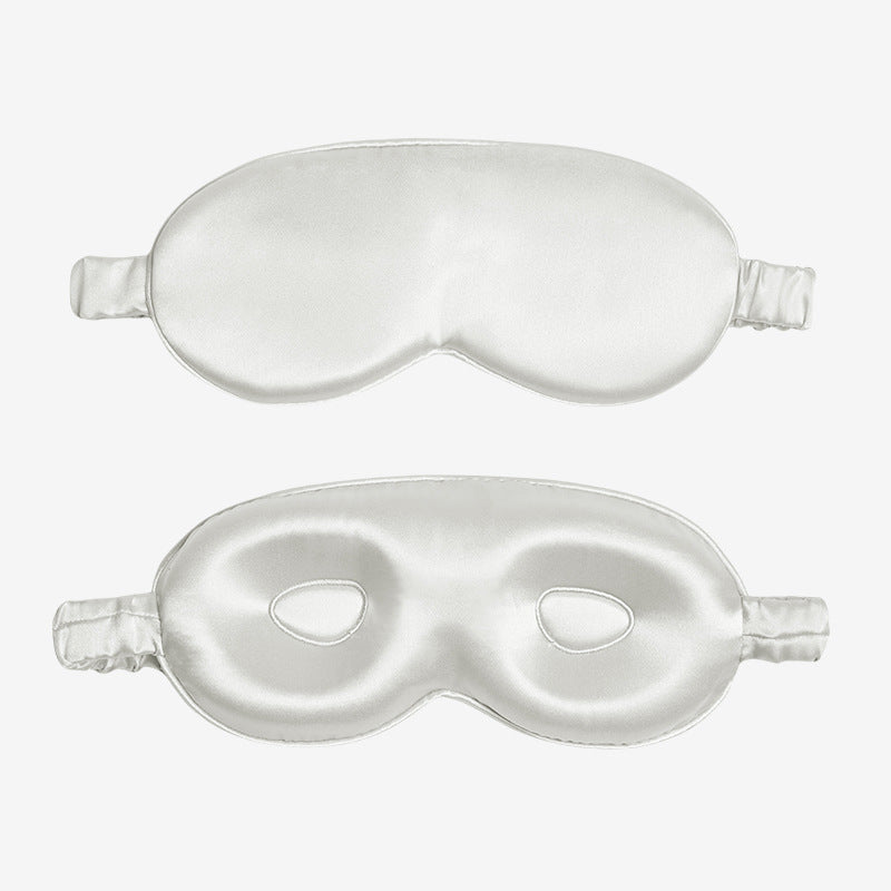 19 Momme Embroidered Silk 3D Eye Mask, Light Blocking Sleep Mask