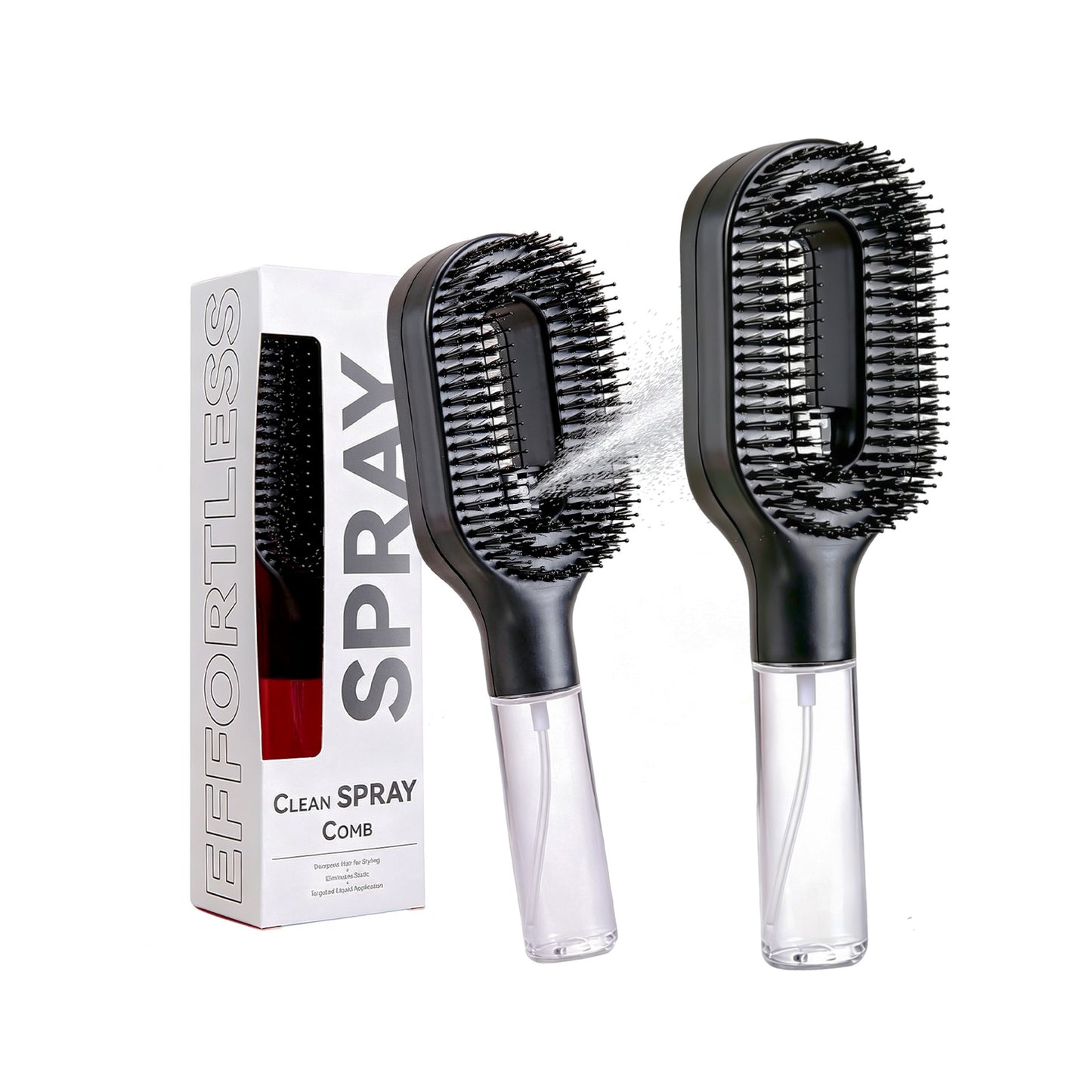 Spray Massage Hair Comb, Anti-Static Anti-Frizz Hair Styling Tool