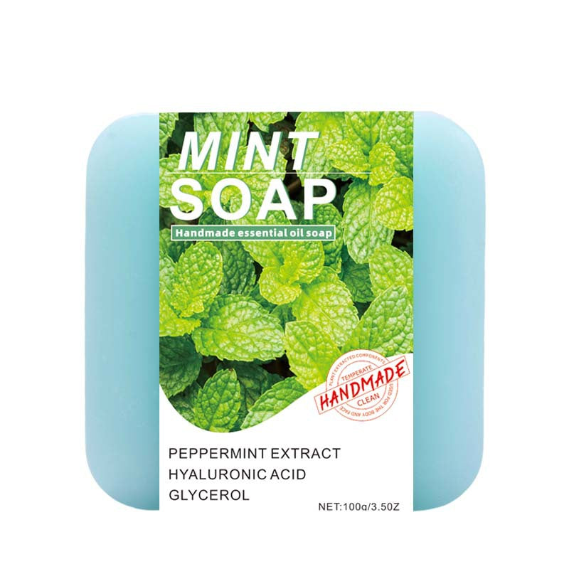 Herbal Essential Oil Soap, Natural Handmade Bar for Face & Body Cleansing