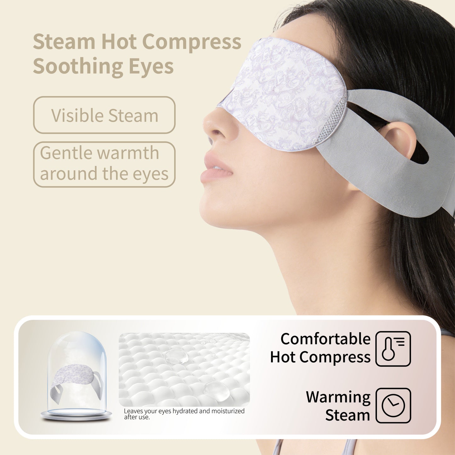 Steam Warm Eye Mask,Lutein -蒸汽叶黄素温和眼罩 全英文版