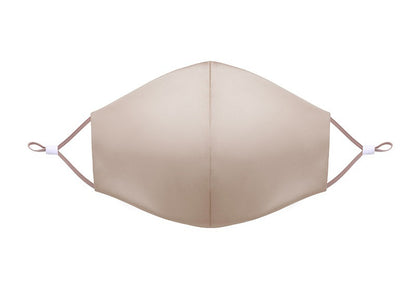 Mulberry Silk Face Mask with Nose Clip & Adjustable Strap, Double Layer for Sun & Dust Protection