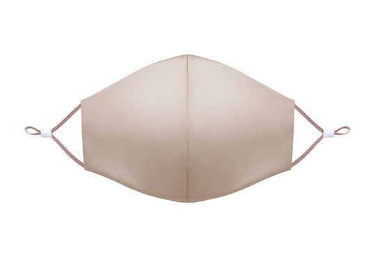 Mulberry Silk Face Mask with Nose Clip & Adjustable Strap, Double Layer for Sun & Dust Protection
