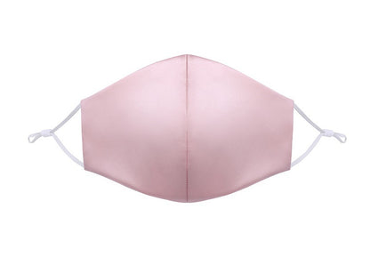 Mulberry Silk Face Mask with Nose Clip & Adjustable Strap, Double Layer for Sun & Dust Protection
