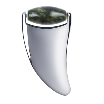 2-in-1 Jade Roller Steel Gua Sha Dual-purpose Facial Massage Beauty Tool