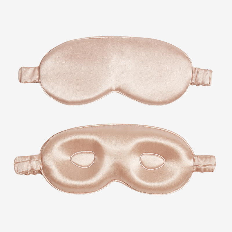 19 Momme Embroidered Silk 3D Eye Mask, Light Blocking Sleep Mask