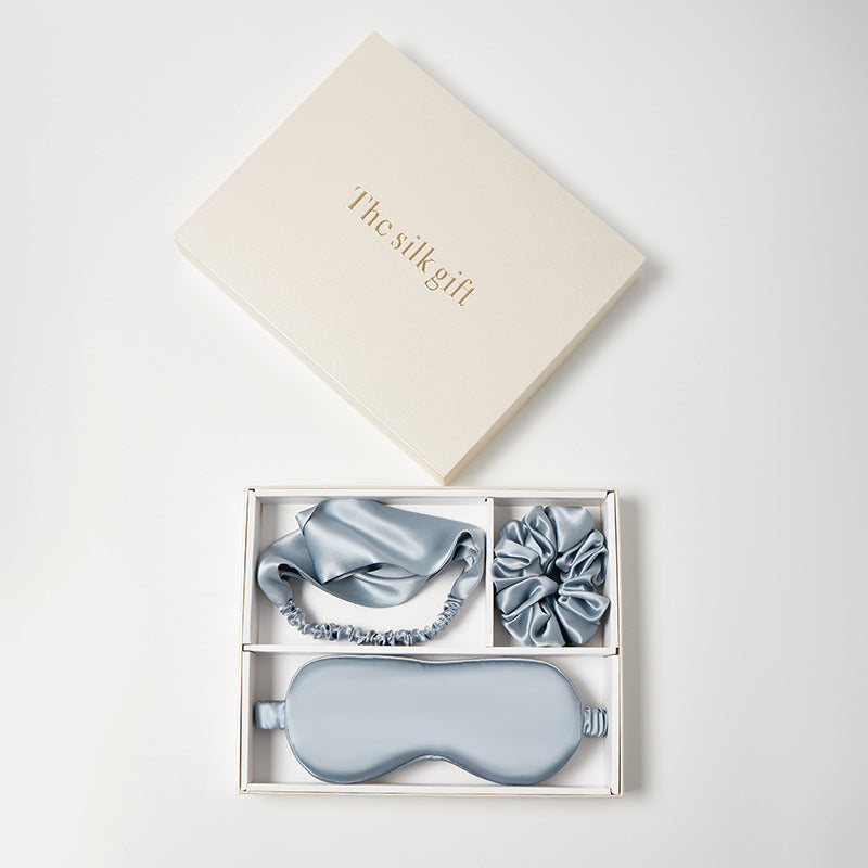 Mulberry Silk Gift Set | Eye Mask, Scrunchie & Headband for Wedding & Daily Use