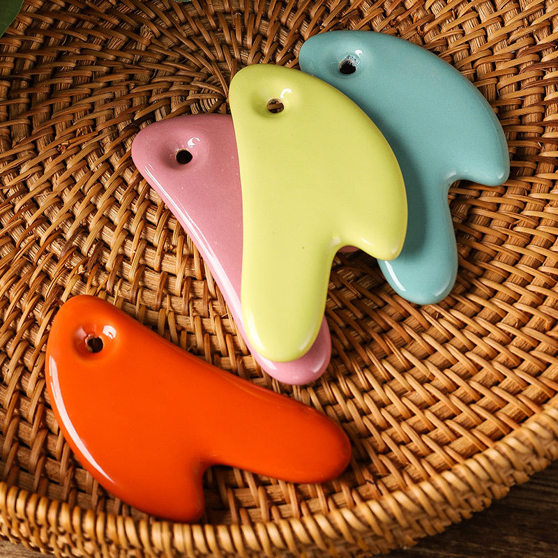 Colorful Ceramic Gua Sha-彩色陶瓷刮痧板