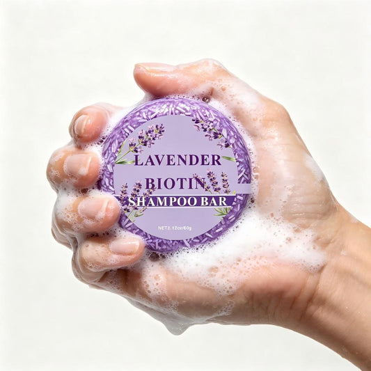 Lavender Ginger & Rosemary Shampoo Bar, Silicone-Free Handmade Hair Soap