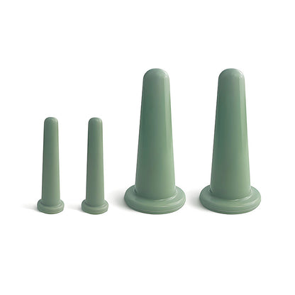 food grade silicone facial beauty cupping,Nordic Green -食品级脸部硅胶美容拔罐，北欧绿