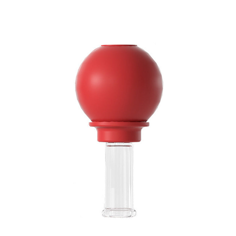 Medical Grade PC Glass Cupping Set with Silicone Suction Ball -医疗PC硅胶球玻璃吸力罐