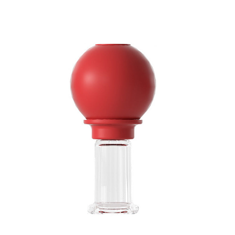Medical Grade PC Glass Cupping Set with Silicone Suction Ball -医疗PC硅胶球玻璃吸力罐
