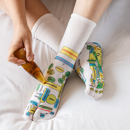 Colorful Foot Reflexology Sockets -彩色足底穴位袜子