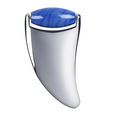 2-in-1 Jade Roller Steel Gua Sha Dual-purpose Facial Massage Beauty Tool