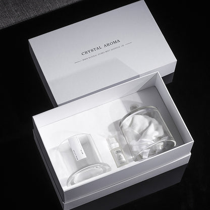 Reedless Aroma Diffuser Crystal Stones Gift Set, Long-lasting Home & Bathroom Fragrance Ornament