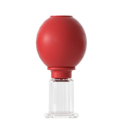 Medical Grade PC Glass Cupping Set with Silicone Suction Ball -医疗PC硅胶球玻璃吸力罐