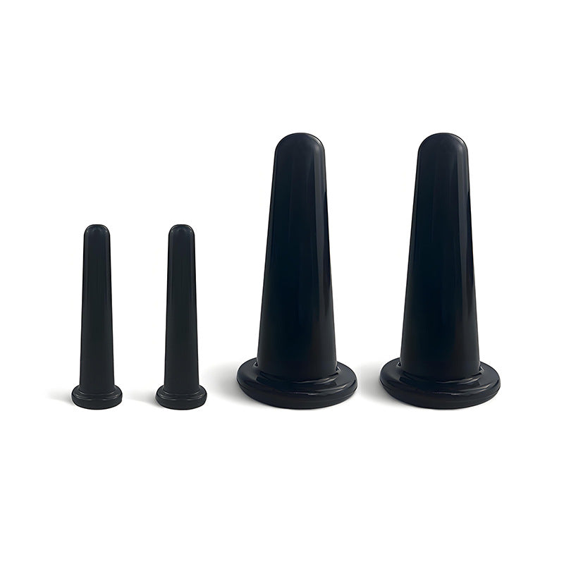 food grade silicone facial beauty cupping,Black -食品级脸部硅胶美容拔罐，黑色