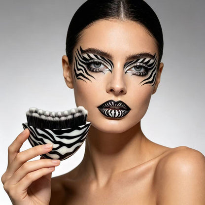 Premium Zebra Lymphatic Contour Face Brush -斑马纹淋巴面部塑型刷
