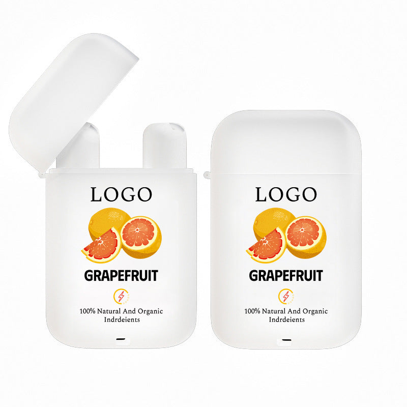 Dual Hole Flip-top Nasal Inhaler, Fruit & Mint Scent Essential Oil Stick, Refreshing Aroma Stick