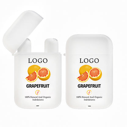 Dual Hole Flip-top Nasal Inhaler, Fruit & Mint Scent Essential Oil Stick, Refreshing Aroma Stick
