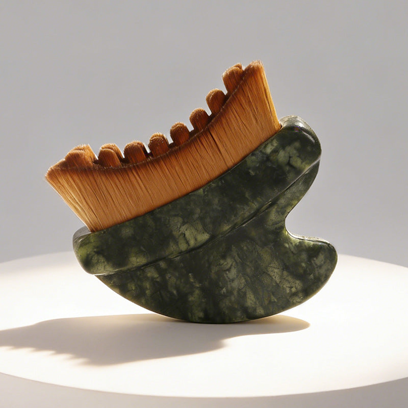 Jade Gua Sha Lymphatic Contour Face Brush -玉石刮痧淋巴面部塑性刷