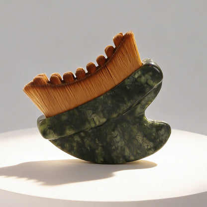 Jade Gua Sha Lymphatic Contour Face Brush -玉石刮痧淋巴面部塑性刷