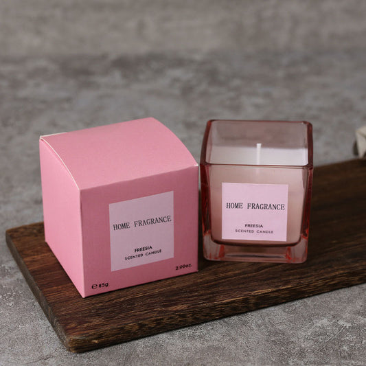 Four-color Square Scented Candle Gift Set, Soy Wax Pour Candle