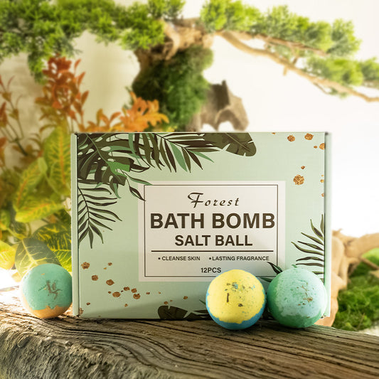60g Bath Bombs Gift Set, 12 Pieces Natural Bubble Bath Fizzers for Spa Relaxation
