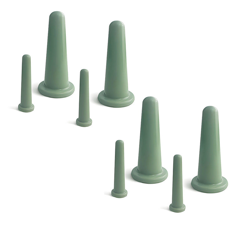 food grade silicone facial beauty cupping,Nordic Green -食品级脸部硅胶美容拔罐，北欧绿