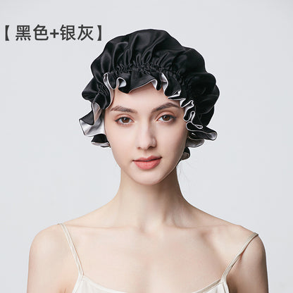 19 Momme Mulberry Silk Hair Bonnet, Soft Anti-Frizz Sleep Cap for Women