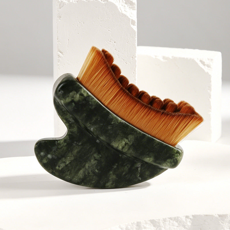 Jade Gua Sha Lymphatic Contour Face Brush -玉石刮痧淋巴面部塑性刷