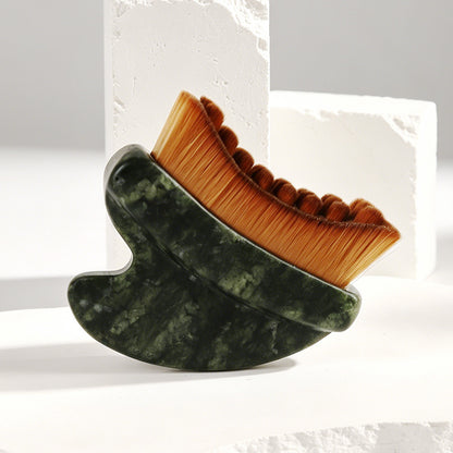 Jade Gua Sha Lymphatic Contour Face Brush -玉石刮痧淋巴面部塑性刷