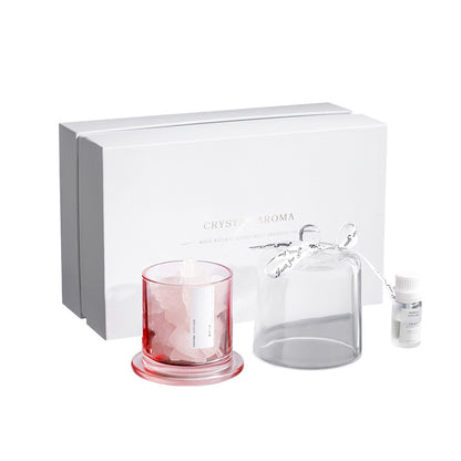 Reedless Aroma Diffuser Crystal Stones Gift Set, Long-lasting Home & Bathroom Fragrance Ornament