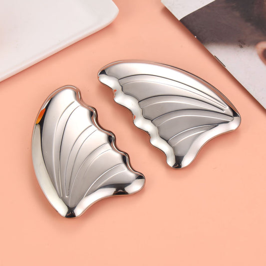Angel Wing Ice Facial Gua Sha Board with Inner Coolant -天使之翼冷敷美容按摩刮痧板内置冷却液