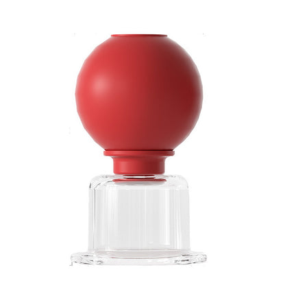 Medical Grade PC Glass Cupping Set with Silicone Suction Ball -医疗PC硅胶球玻璃吸力罐