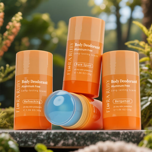 Portable Solid Deodorant Stick, Aluminum-Free, Long Lasting & No Residue