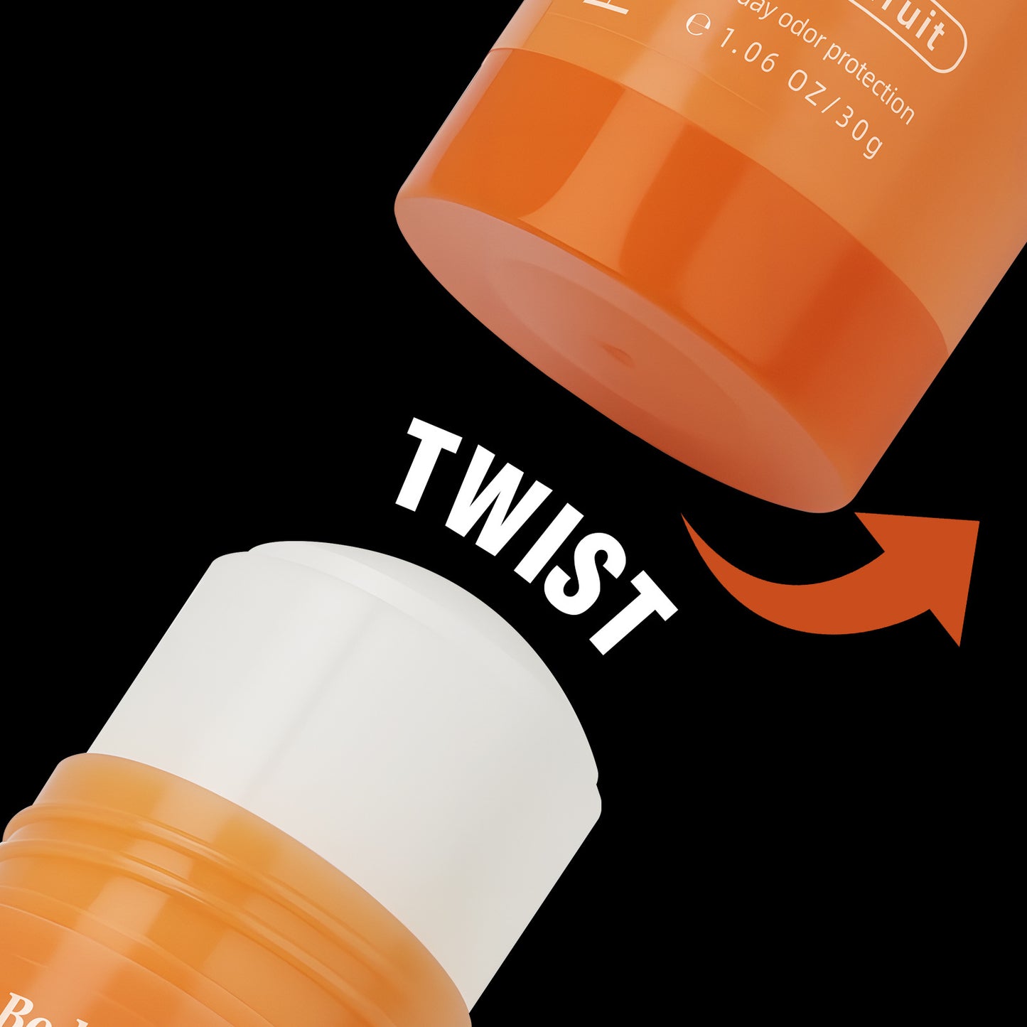 Portable Solid Deodorant Stick, Aluminum-Free, Long Lasting & No Residue