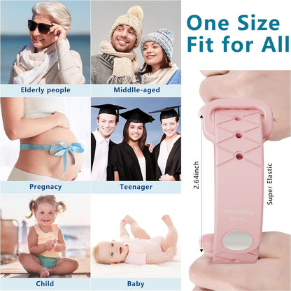 Silicone Anti-Motion Sickness Wristbands for Car Sickness, Seasickness & Morning Sickness, 100% Natural Relief