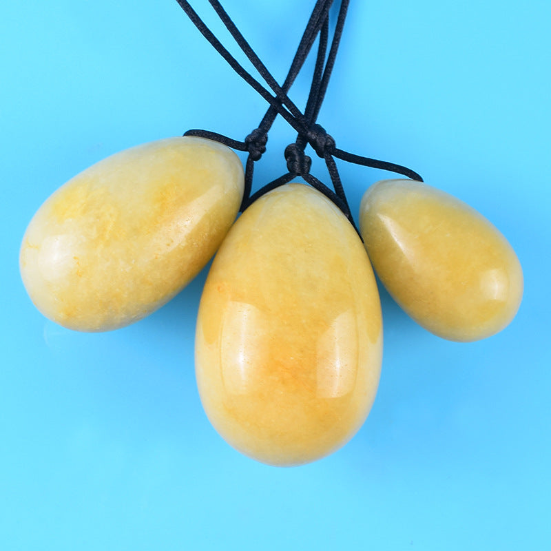 Grade A Natural Yellow Jade Kegel Eggs -天然A级黄玉凯格尔锻炼球