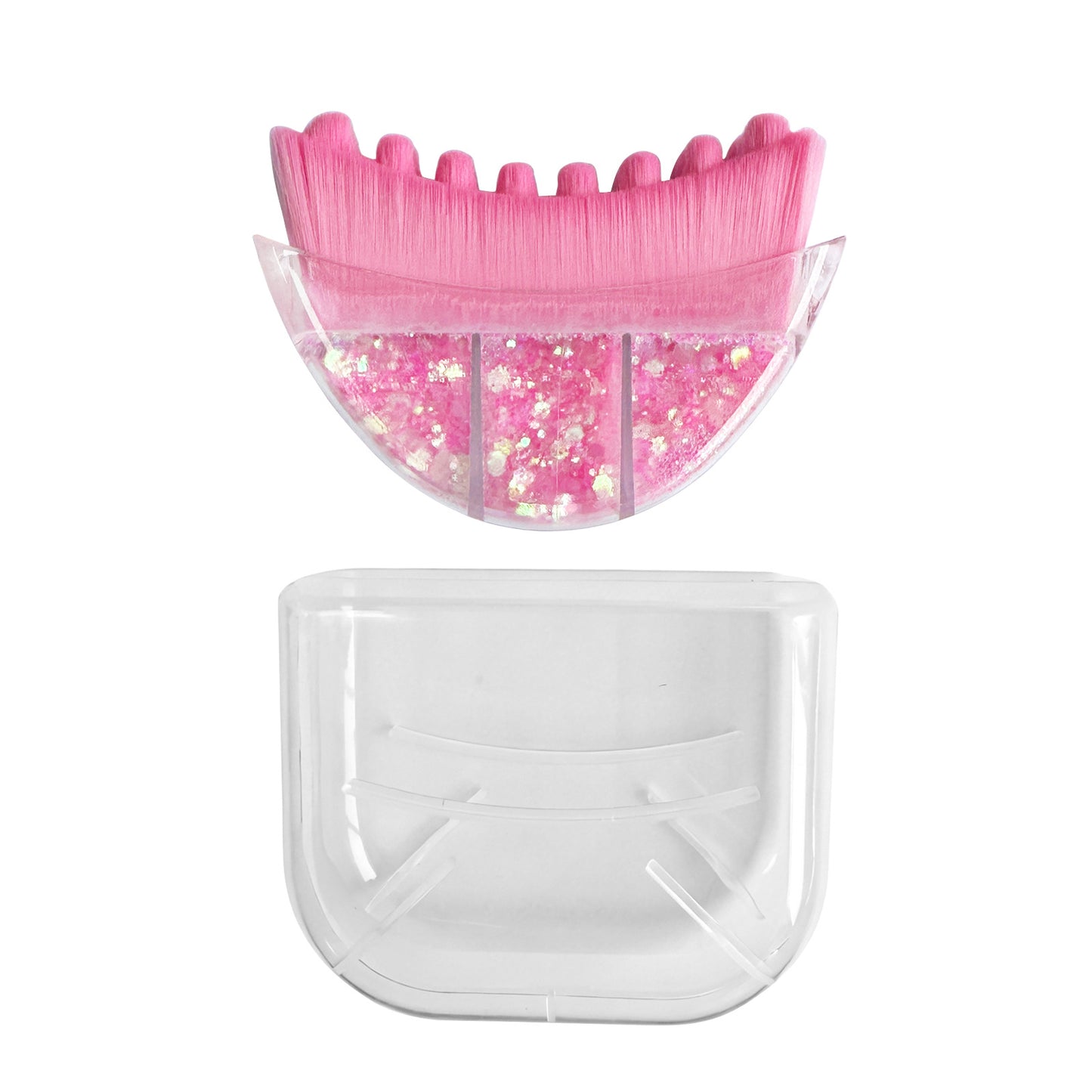Pink Sparkle Lymphatic Contour Face Brush -粉红闪粉淋巴面部塑型刷