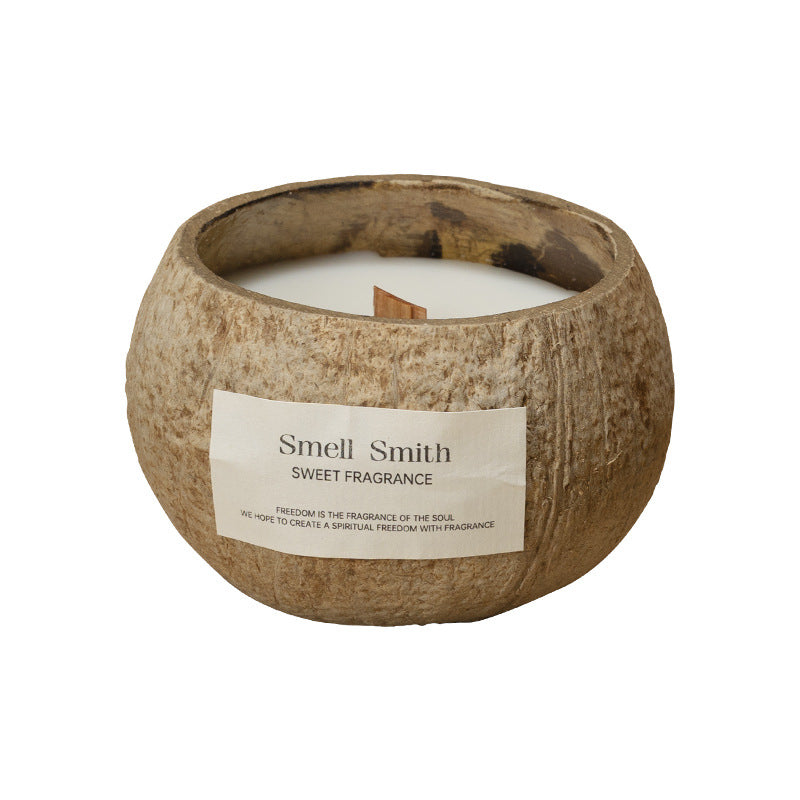 Coconut Shell Scented Candle Gift Set, Home Fragrance for Bedroom