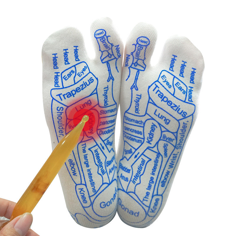 Foot Reflexology Sockets -灰白色足底穴位袜
