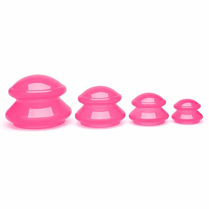 Food Grade Transparent Silicone Cupping Set (4 Cups) -食品级硅胶透明拔罐 (4件套)
