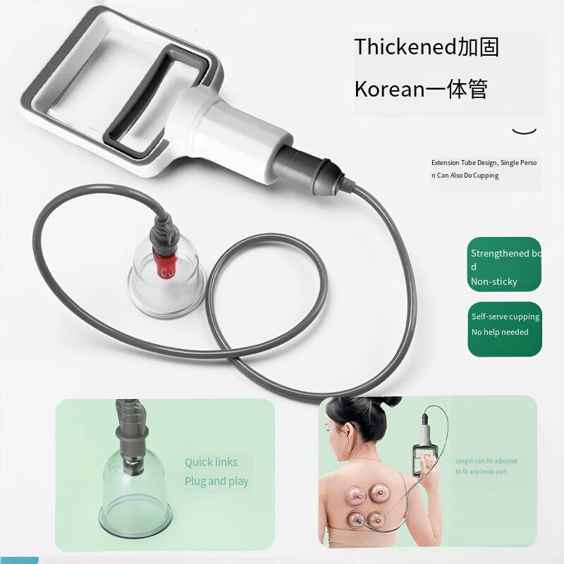 Luxury Gift Box Magnetic Vacuum PC Cupping Set with Air Pump -豪华礼盒带磁PC真空拔罐套装